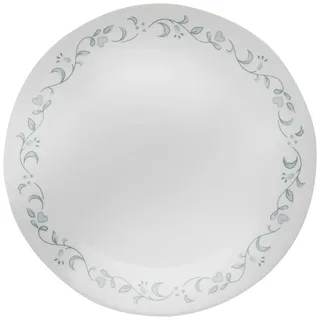 CORELLE Speiseteller 21,5 cm, Vitrelle-Glas, bruchresistent, leicht | Frühstücksteller, dreifach gepresstes Spezialglas, für Mikrowelle, Backofenfest, spülmaschinenfest, weiß