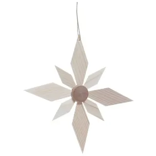 Christbaumschmuck Christbaumschmuck Holzstern mit 4 kleinen u. 4 großen Segmenten ø 10