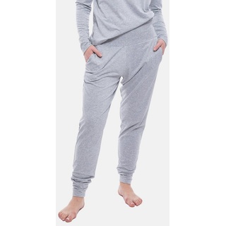 Mey Schlafhose Yona (1-tlg) Schlafanzug Hose - Mit breitem Bund und Beinbündchen, Legere Passform grau M