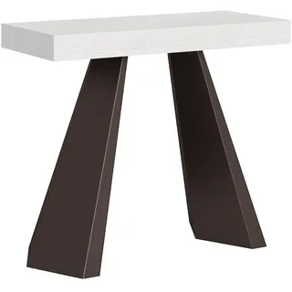 Itamoby Ausziehbare Konsole 90x40/300 cm Diamond White Ash Bear Rahmen