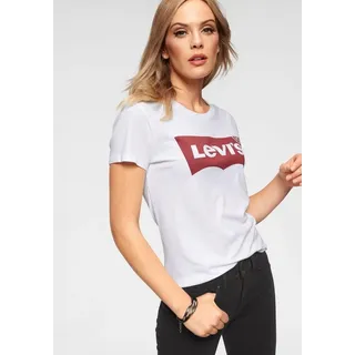Levi's® T-Shirt The Perfect Tee mit Logoprint rot|weiß L (40)