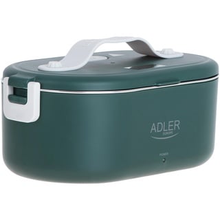 Adler Europe AD 4505 Elektrische Lunchbox Lebensmittelbehälter Fassungsvermögen: 0,8 Liter Erwärmt und Hält Mahlzeiten bis zu 70 °C Warm Nennleistung: 45–55 W 220–240 V ~ 50/60 Hz (Grün)