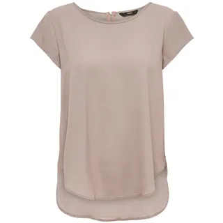 Only Damen T-Shirt onlVIC S/S SOLID Rosa Lila 38