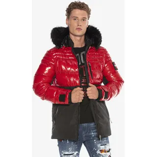 Cipo & Baxx Jacke rot/schwarz M