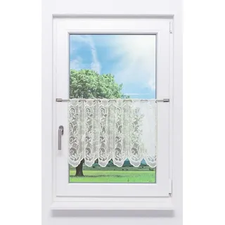 LYSEL® Scheibengardine Ranke (1 St), transparent, HxB 45x48cm beige 48 cm x 45 cm