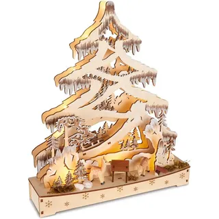 Brubaker Lichterbogen LED Tannenbaum 34 x 28 x 9 cm