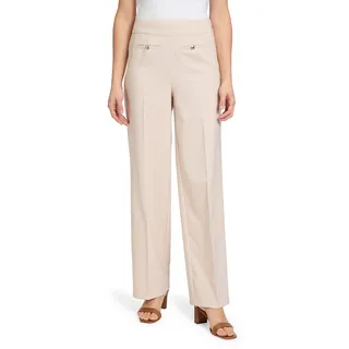 Marlene-Hose BETTY BARCLAY "Betty Barclay Marlene-Hose unifarben", Damen, Gr. 38, Normalgrößen, grau, Obermaterial: 86% Polyester, 14% Elasthan., modisch, relaxed fit lang, Hosen, Form