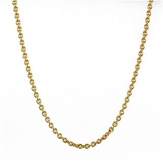 HOPLO Goldkette Ankerkette Halskette - Legierung 333 - 8 Karat Gold - Kettenbreite 0,8 mm - Kettenlänge 38 cm, Made in Germany gelb|goldfarben 38 cm