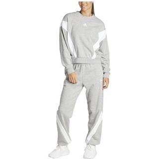 adidas Women's Laziday Track Suit Trainingsanzug, Medium Grey Heather, S Tall