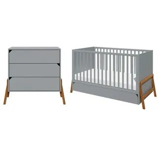 BABYZIMMER 2-teilig Grau