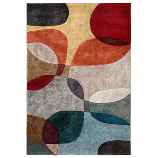 Webteppich Curves 200 x 290 cm Polypropylen Bunt