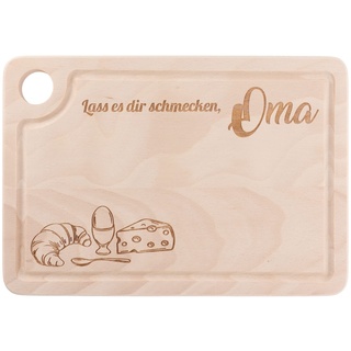 Spruchreif | Schneidebrett aus Holz | Schneidebrett mit Gravur und Griffloch | Geschenke für Großeltern | Schneidebrett mit Eierhalter | Geschenke für Oma