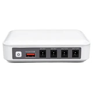 Mini-USV, 6000 mAh, tragbare Unterbrechungsfreie Stromversorgung mit 5 USB-Anschlüssen, DC 5V, 9V, 12V, für Router, Modem, Überwachungskamera, E...