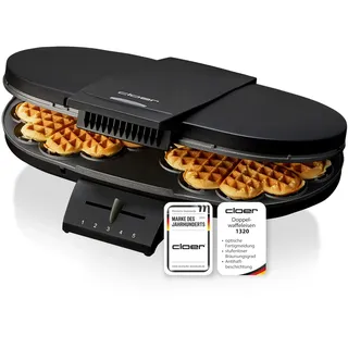 Cloer Doppelwaffelautomat 1320 schwarz