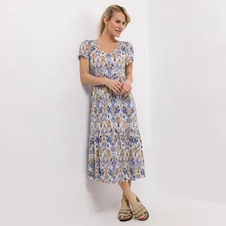 KIM & CO. Midi-Kleid Brazil Knit Jersey V-Ausschnitt figurumspielend