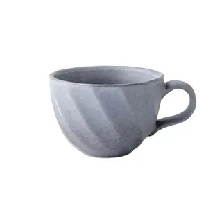 Breite Cappuccinotasse 330 ML Keramik Kaffeetasse Home Kaffeetasse Haferflocken Tasse Frühstückstasse Büro Vintage Becher Teetasse Trinkbecher Kaffeetasse(Blue)
