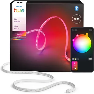 Philips Hue, LED Streifen, Flux Gradient Lightstrip (Mehrfarbig, RGBW, 1000 cm, Indoor)