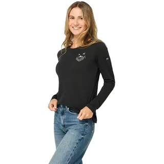 super.natural Bandito Cat Langarm-t-shirt Jet Black L