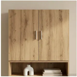 furnicato Wandhängeschrank Wandschrank 80 x 42,5 x 64 cm Artisan-eiche, 1-tlg., Umkehrbare Tür Wandregal mit Pendeltürmechanismus für Innenräume braun