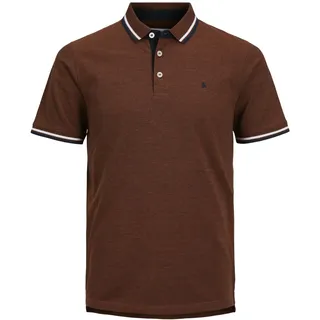 JACK & JONES Paulos Kurzarm-poloshirt Mocha Bisque / Detail Play M