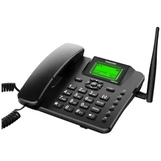 MaxCom MM43D, Analoges Telefon, Kabelgebundenes Mobilteil, Freisprecheinrichtung, Schwarz - Schwarz