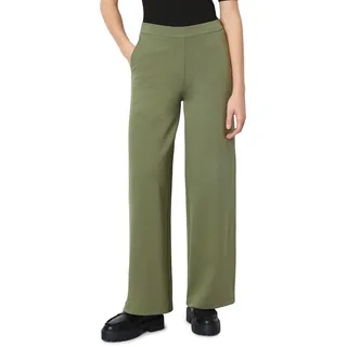 Jerseyhose MARC O'POLO "aus Interlock-Qualität" Gr. 44, Normalgrößen, grün Damen Hosen Jerseyhosen