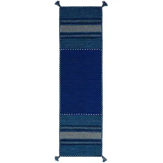 Pergamon Navarro Teppichläufer 70 x 140 cm Blau