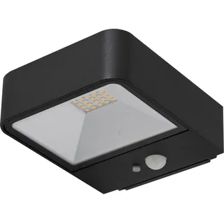LUCANDE Solarleuchte Aluminium 5,0 cm inkl. Bewegungsmelder schwarz