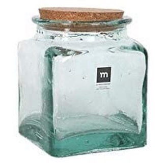 Puchades Vorratsdose quadratisch mit Deckel, Glas, 1500 ml, Mehrfarbig, Einheitsgröße