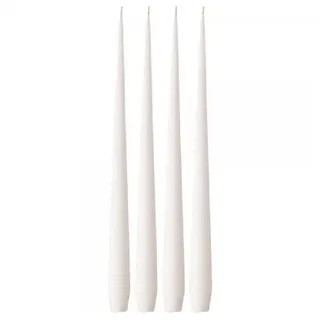 ester & erik Tafelkerze Spitzkerze Taper Candle White Ash (4-teilig) (32cm)