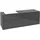 Waschbeckenunterschrank 160 x 55 cm Glossy Grey