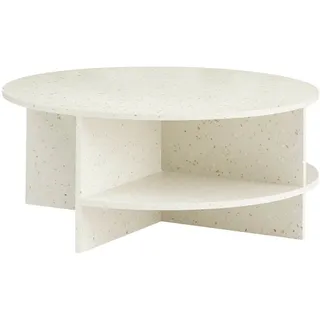 Muuto Halves Couchtisch, Ø 85 cm, off-white terrazzo