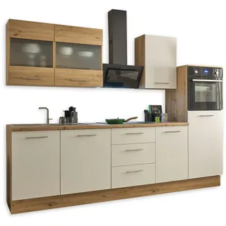 Stella Trading Küchenzeile Capri 280 cm weiß