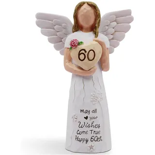 Yeskyltd Handbemalte Frauen Statuen Skulpturen, Handgemalte Figuren Engel Geformt für Jahrestag Geschenk Mutter Geburtstag Geschenke (60 Geburtstag Geschenke)