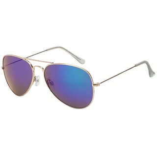 BEZLIT Herren Sonnenbrille in Blau Lila Verspiegelt | Gr.: onesize