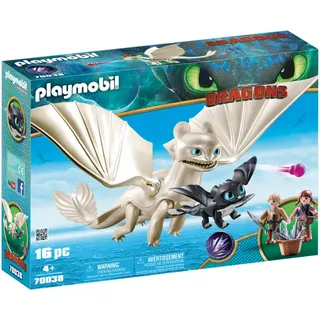 Playmobil Dragons Light Fury mit Babydrachen und Kindern 70038