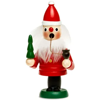 SIKORA Mini Räuchermännchen aus Holz Räucherfigur Deko Weihnachtsfigur - RM-G, Farbe/Modell:G1 Weihnachtsmann rot, Höhe in cm:Höhe ca. 12 cm