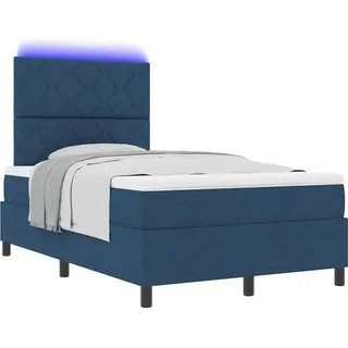 vidaXL Boxspringbett 120 x 190 cm Blau