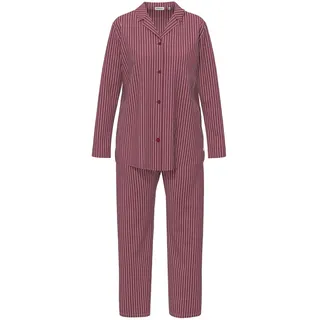 Schlafanzug SEIDENSTICKER "Damen Pyjama Set lang", Damen, Gr. 36, rot, Obermaterial: 100% Modal CMD., Homewear-Sets Schlafanzug
