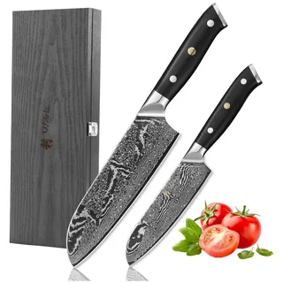Wakoli Messerset, Schwarz, Metall, Kochen, Küchenmesser, Messersets