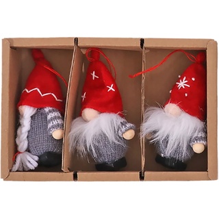 Handgemachte Mini Weihnachten Puppe Weihnachten Puppe Mini Handgemachte Figuren Weihnachten Deko Wichtel Süß Schwedische Wichtel Figuren Weihnachtsfigur Urlaub Weihnachtsdekoration (A, One Size)