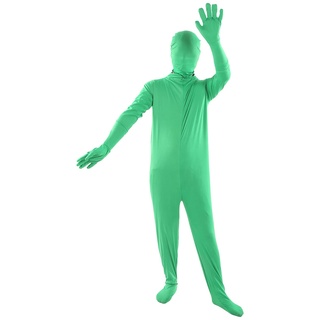 Green Screen Bodysuit, Green Bodysuit No Effects Background, Body Suit Full Body Split Design für Fotografie Film Video (160cm)