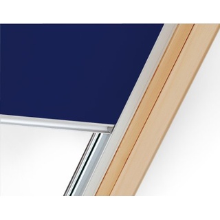 Verdunklungsrollo mit Hitzeschutz für Velux Dachfenster GZL, GGL, GGU, GPL, GPU, GFL, GHL, GHU, GTN, VTL, GLL, GLU (S06, SK06, 606*, 4*) - Dunkelblau
