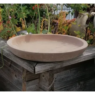 Teller  /  Untersetzer  /  Vogeltränke ø 30 cm aus black Terracotta Terrakotta
