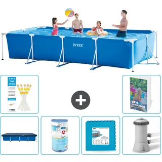 Rechteckiger Frame Pool - 450x220x84 Cm - 7-teilig  S146
