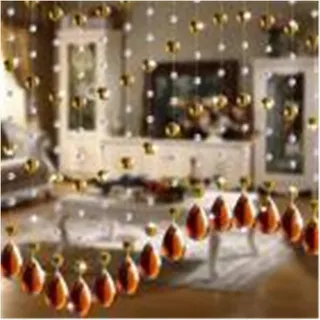 Kristallperlen-Vorhang 1 stücke * Glasperlen Vorhang Luxus Wohnzimmer Schlafzimmer Fenster Tür Hochzeit Dekor Schnur-Perlen-Vorhang (Color : C)