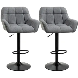 Homcom Barhocker 57,5 x 52,5 x 93-114 cm Grau