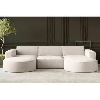 kaiser möbel Eckcouch Cord 3-Sitzer Beige