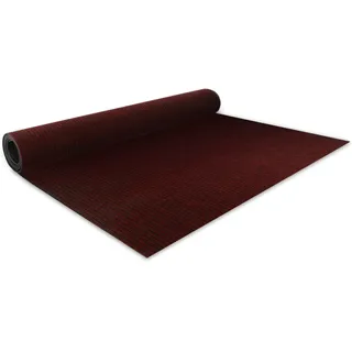 Floordirekt Nadelfilz Bodenbelag Atlas 100 x 600 cm, Rot - Meterware - pflegeleichter Gewerbe Teppichboden - schalldämmend, rutschhemmend - Teppich Läufer - Büro Messe