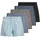 Milano Boxershorts Blue Black M
